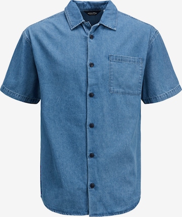 JACK & JONES Regular fit Button Up Shirt 'Leo' in Blue: front