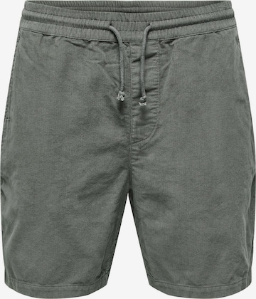 Regular Pantalon 'Alfi' Only & Sons en gris : devant
