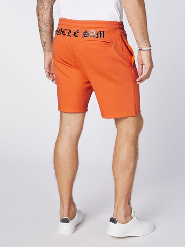 UNCLE SAM Regular Shorts in Orange