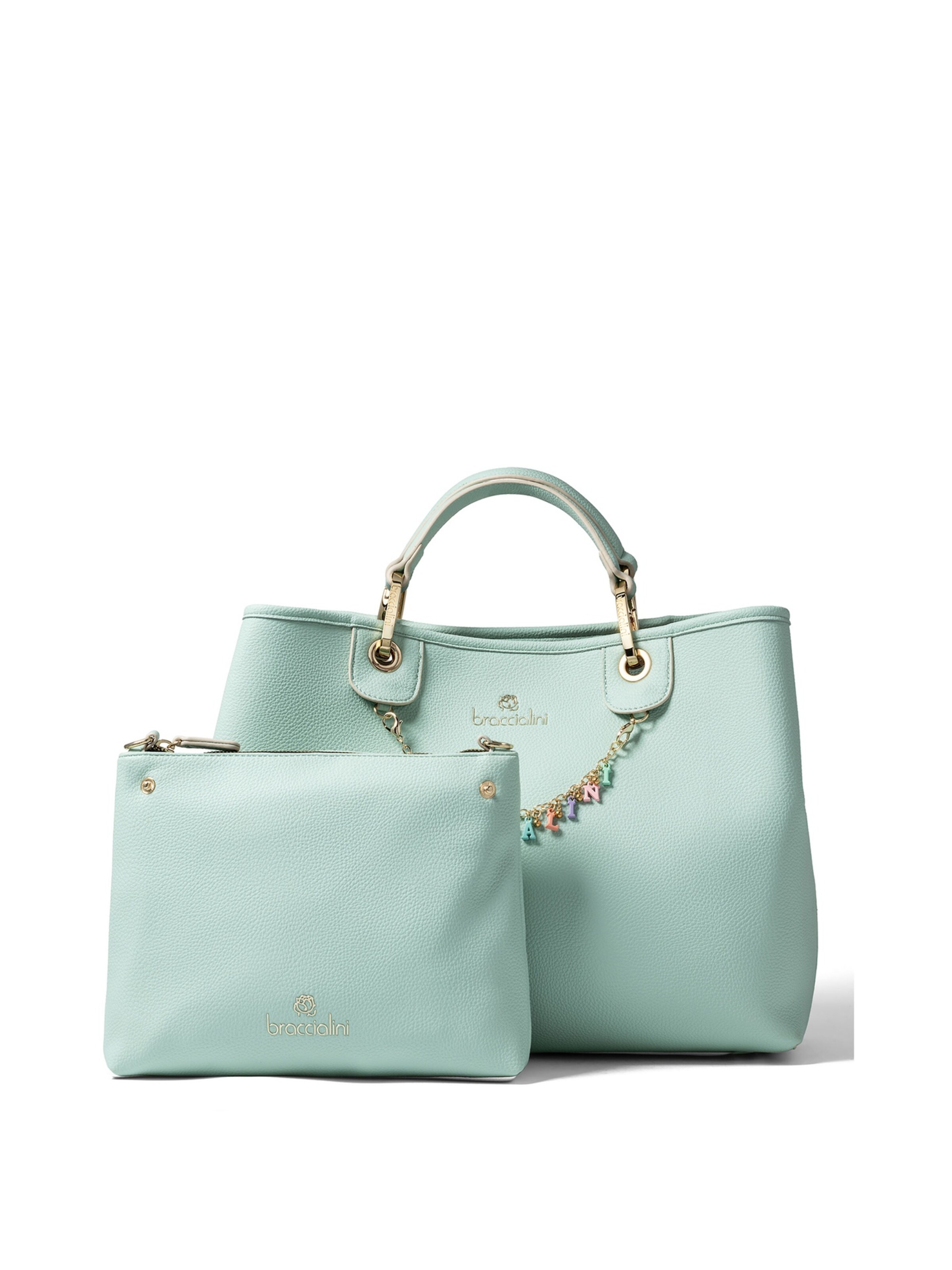 Braccialini Handtas in Blauw: voorkant