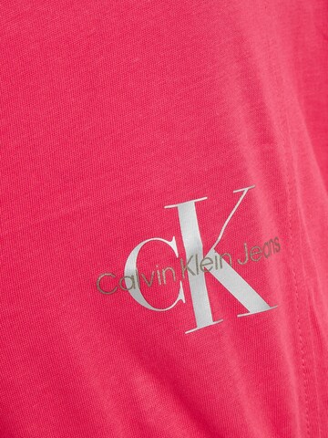 rožinė Calvin Klein Jeans Marškinėliai