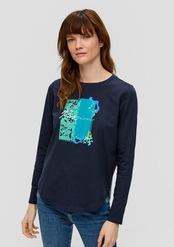 s.Oliver Shirt in Blauw: voorkant