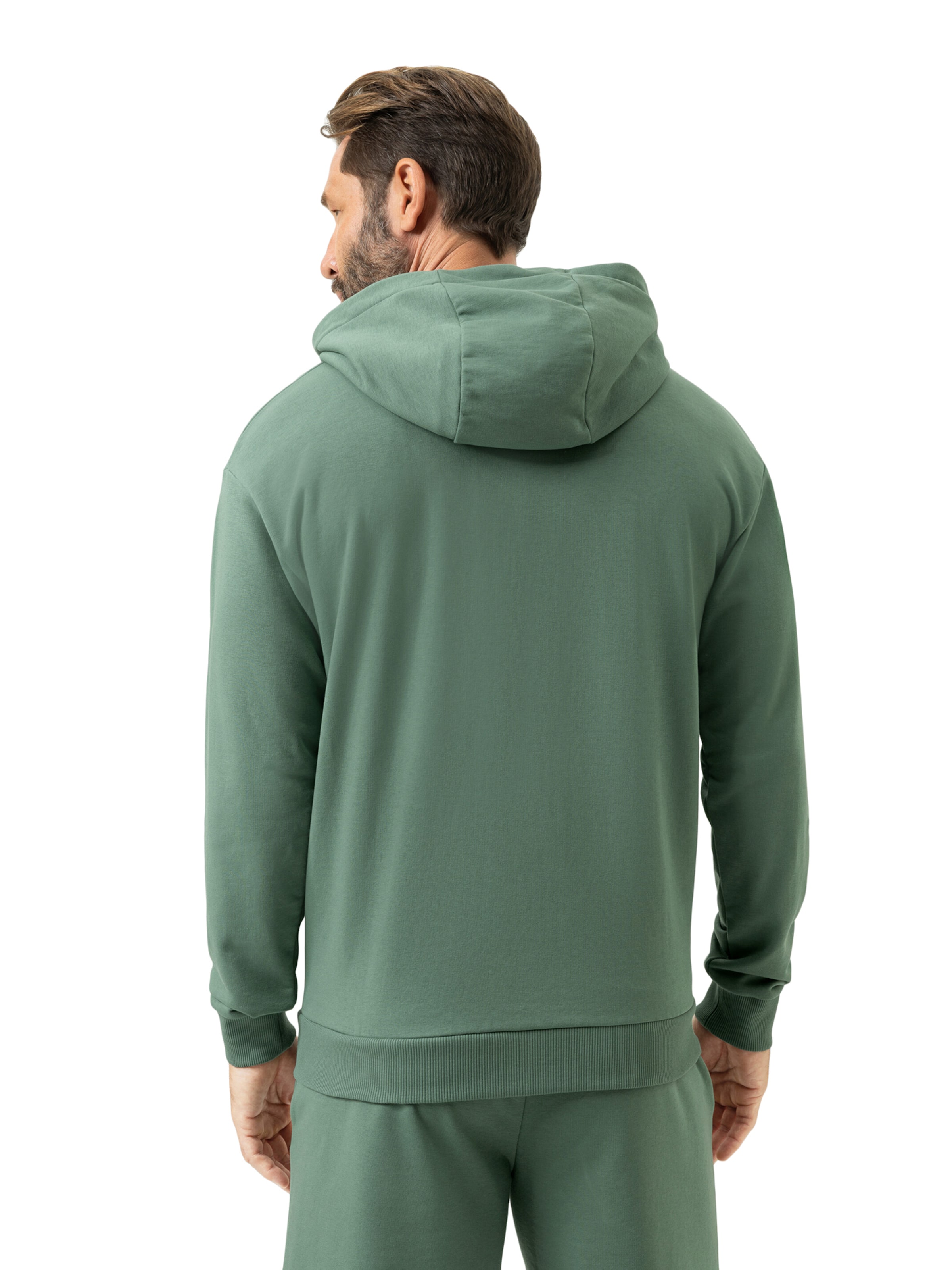 Mey Sweatvest 'Terry Essentials' in Groen