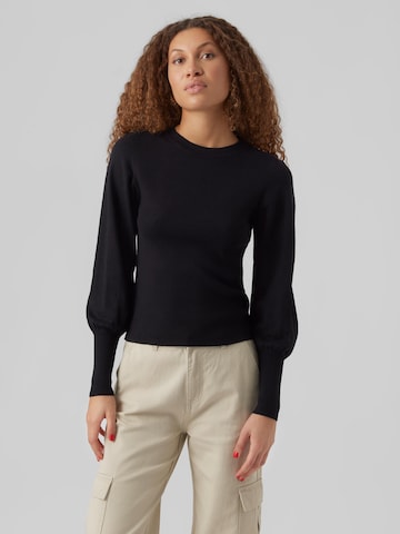 VERO MODA Sweater 'HOLLY KARIS' in Black: front