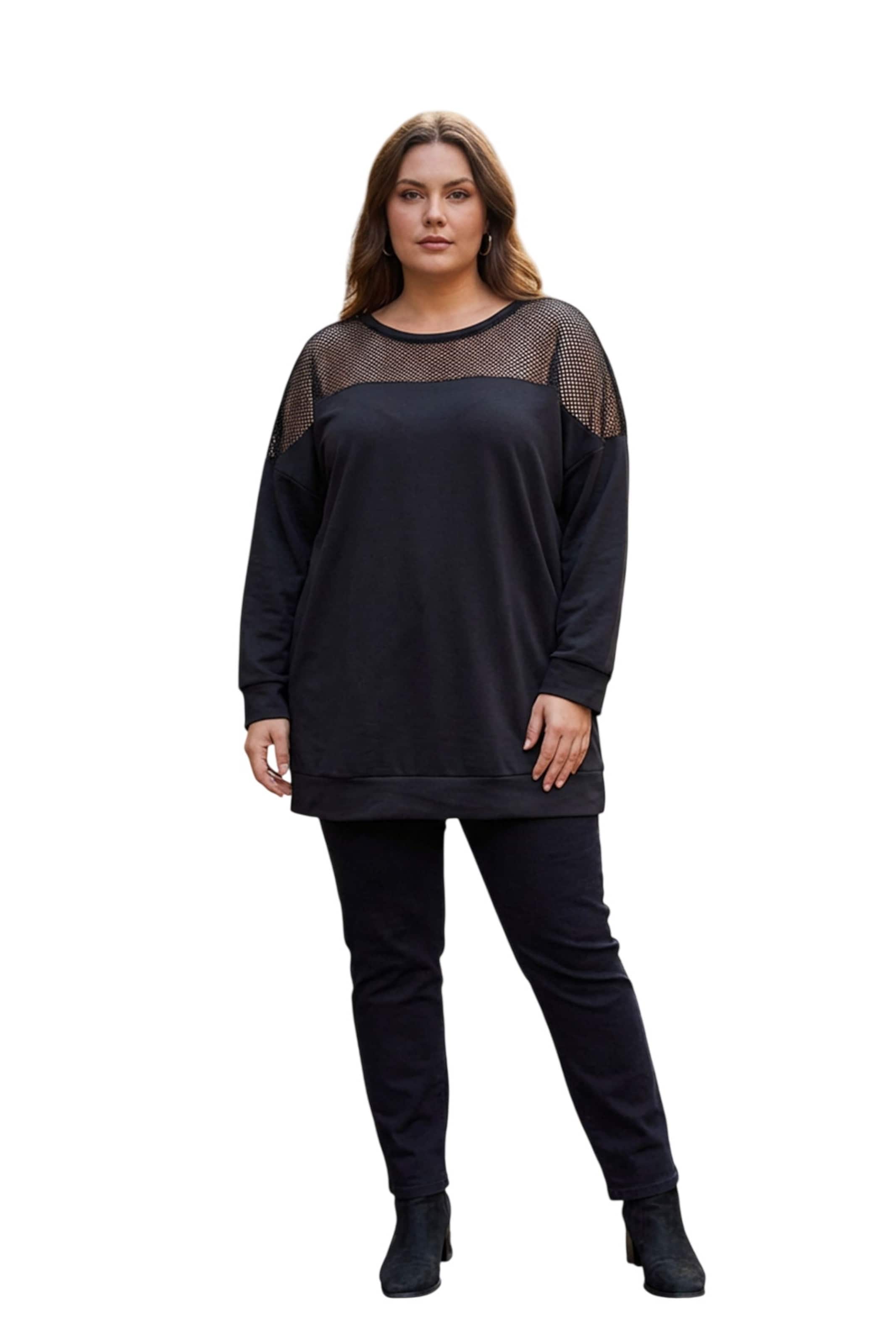 Stil Diva Sweatshirt in Zwart