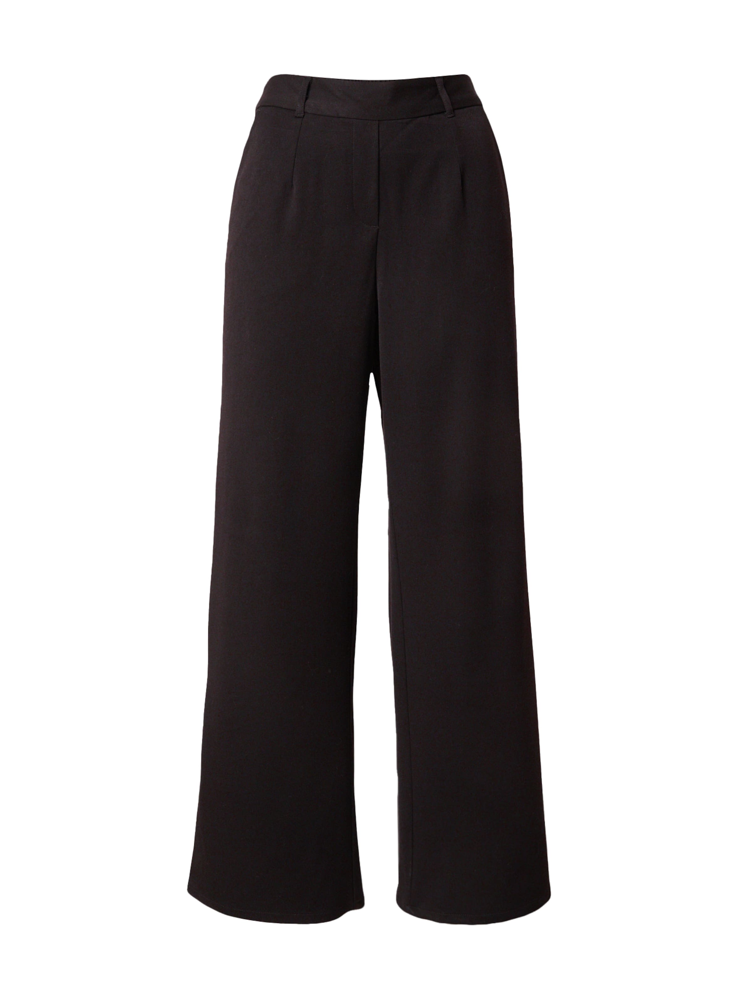 JDY Wide leg Broek 'JDYTHORA' in Zwart: voorkant