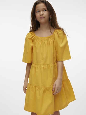 Robe 'CHARLOTTE' Vero Moda Girl en jaune : devant