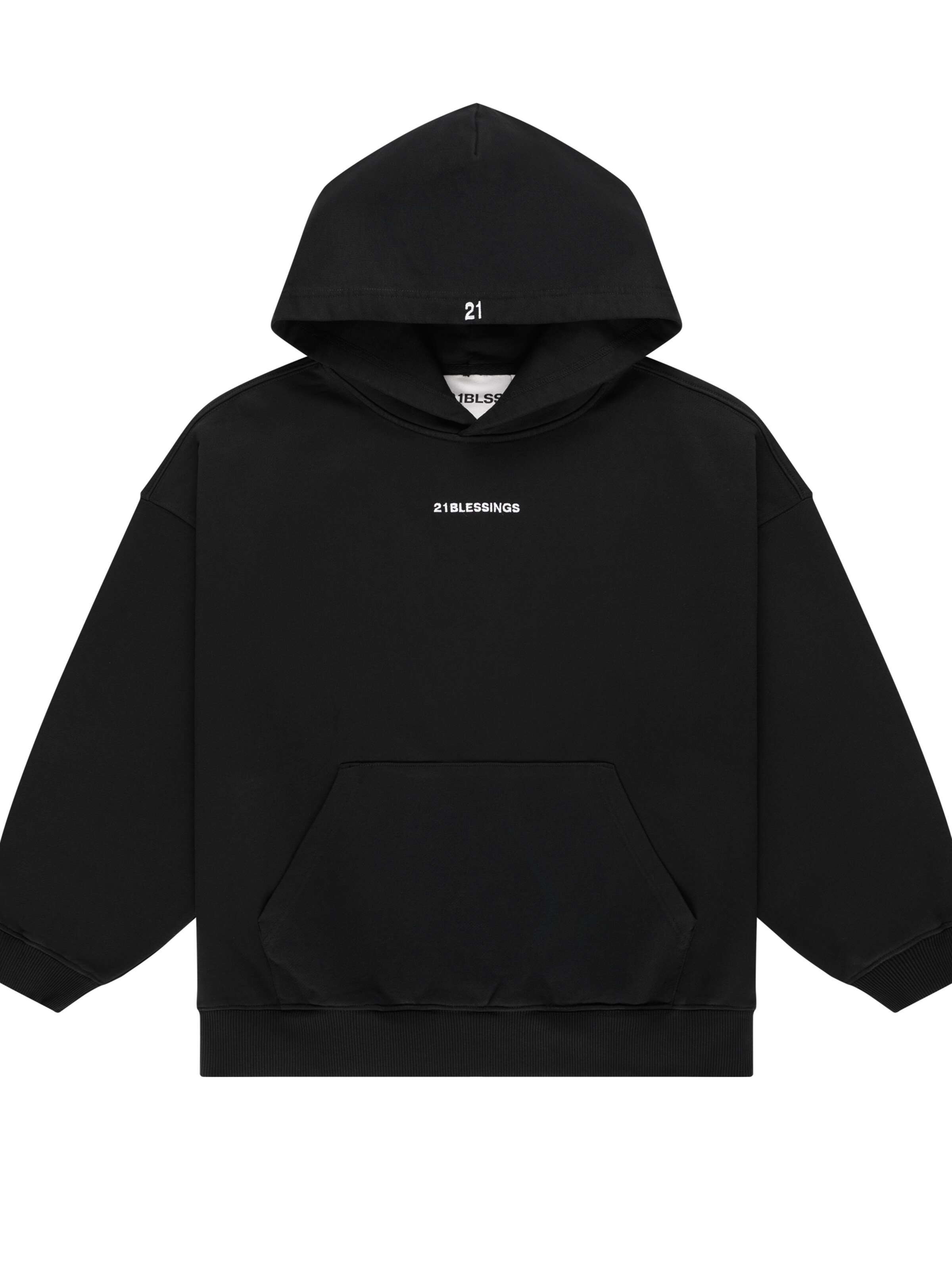 21BLESSINGS Sweatshirt 'PLAINZ' in Black: front