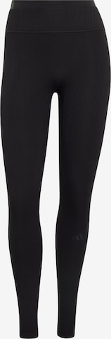 ADIDAS PERFORMANCE Skinny Παντελόνι φόρμας 'All Me' σε μαύρο: μπροστά