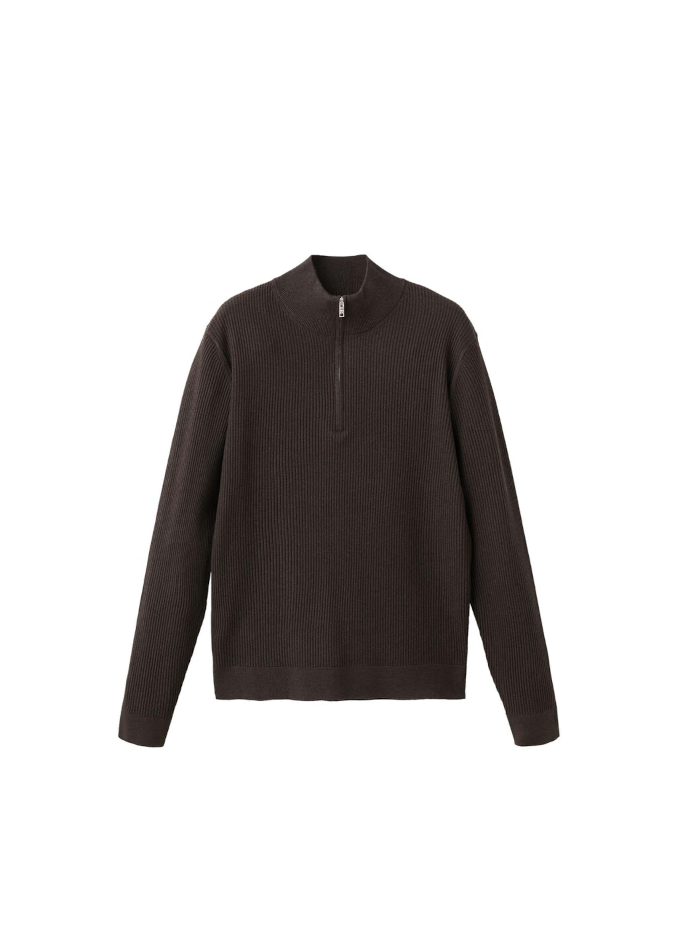 MANGO MAN Sweater 'Antiguap' in Brown: front