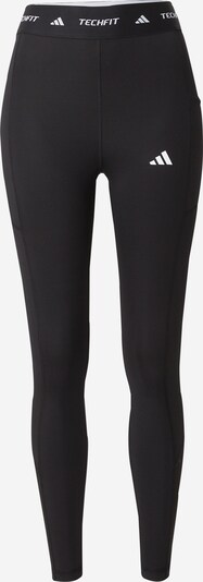 ADIDAS PERFORMANCE Спортен панталон 'Stash' в черно / бяло, Преглед на продукта