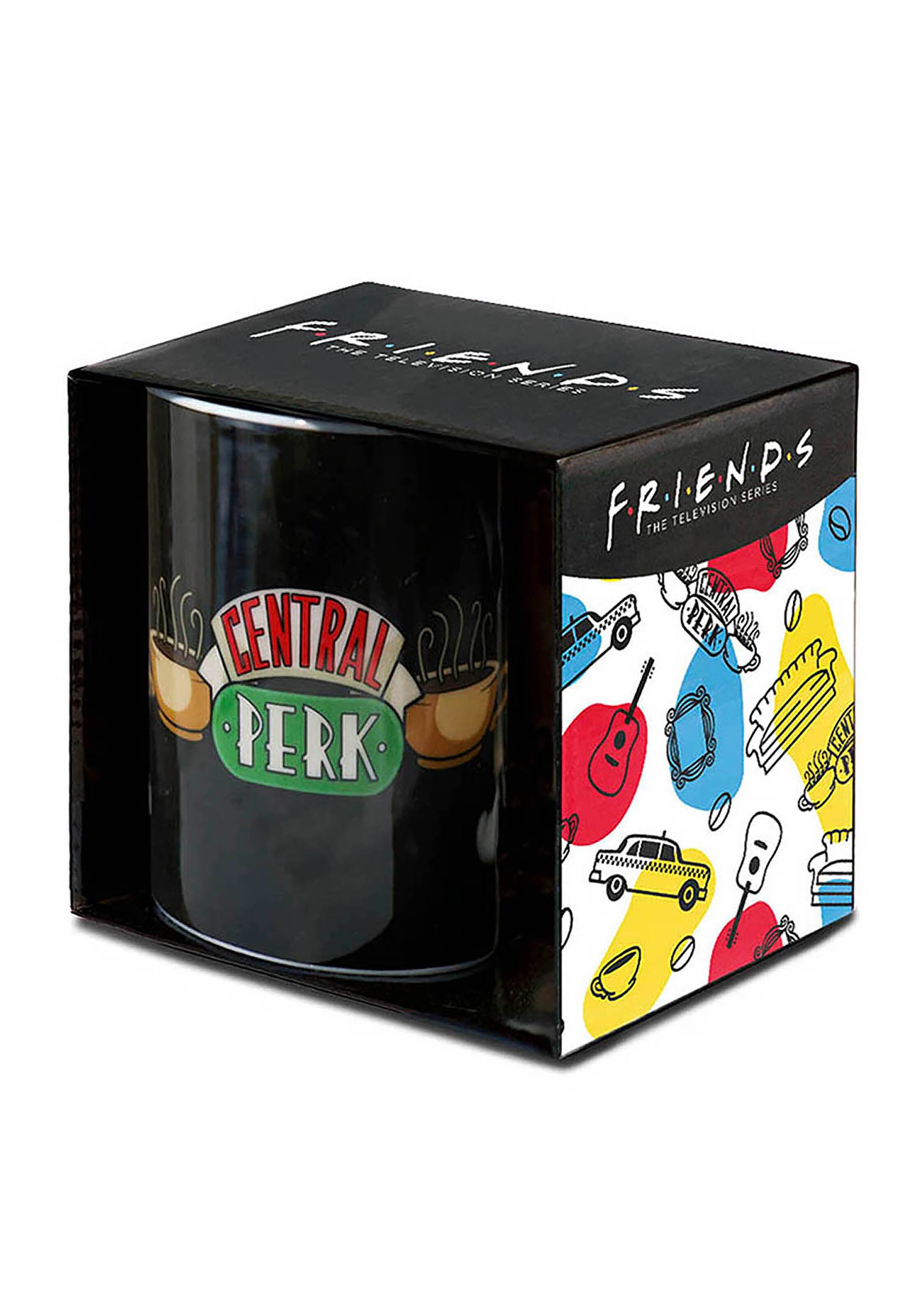 LOGOSHIRT Tasse 'Friends - Central Perk' in Schwarz