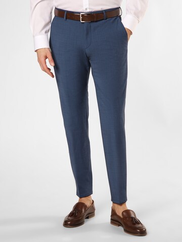 STRELLSON Slimfit Pantalon 'Max' in Blauw: voorkant