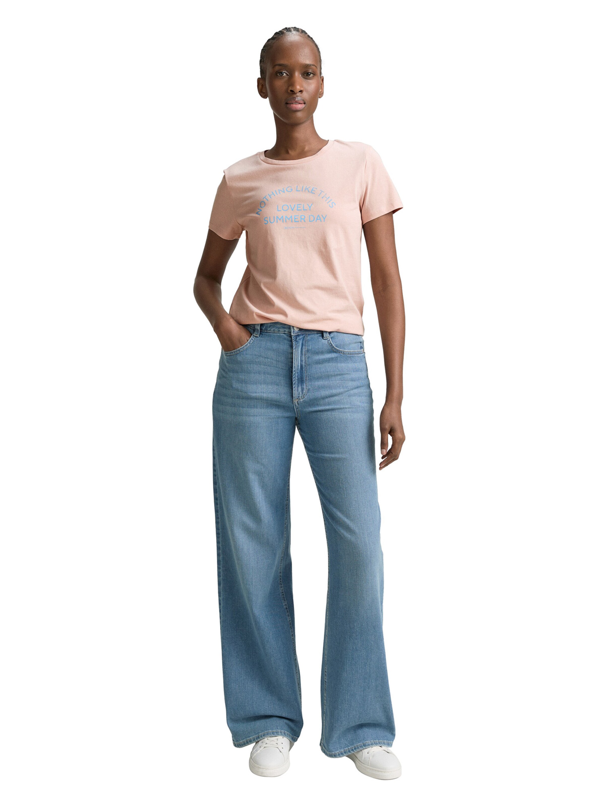 TOM TAILOR DENIM Tričko - Ružová