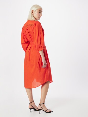 Rochie tip bluză de la Summum pe portocaliu