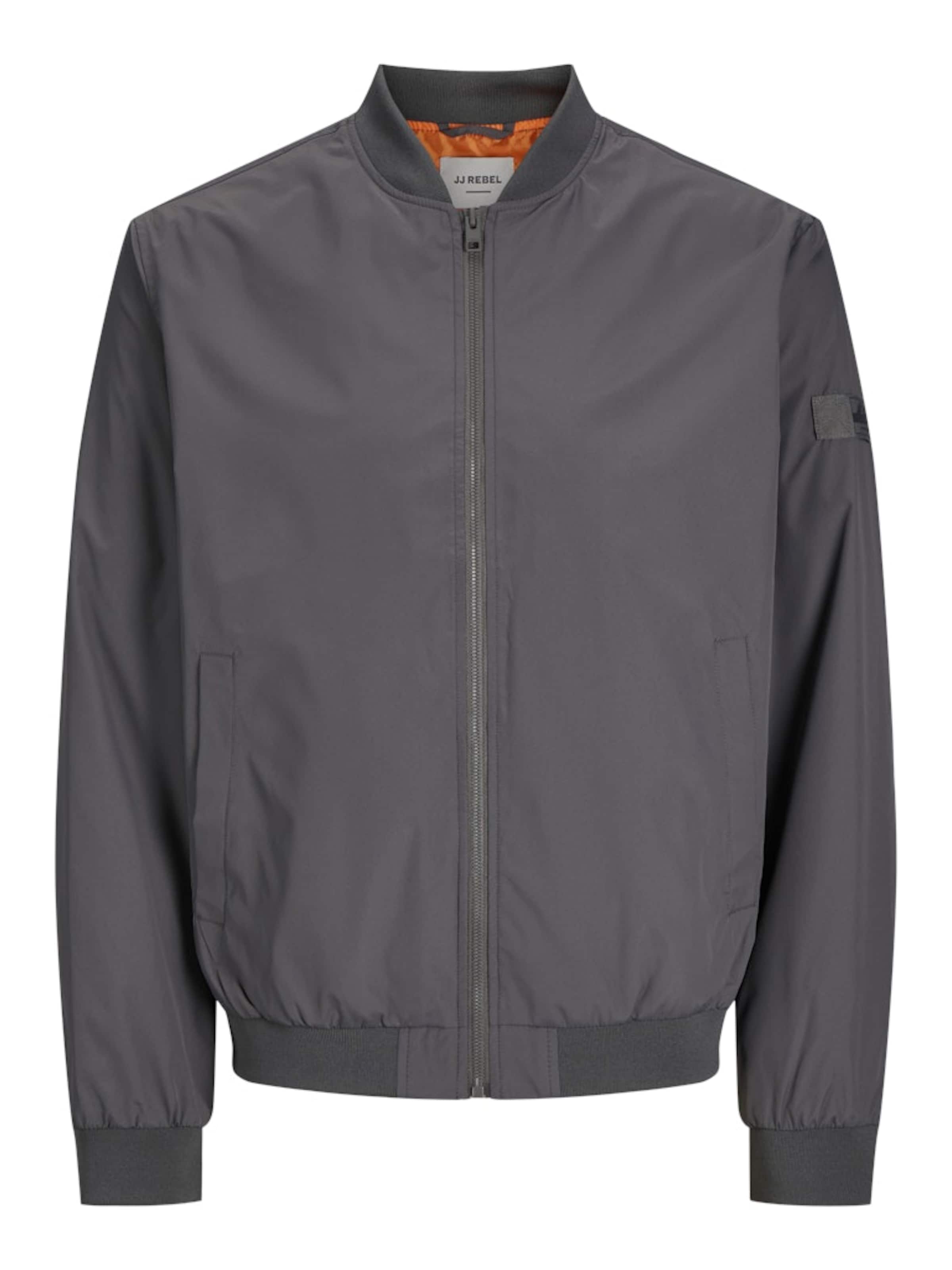 JJ Rebel Přechodná bunda – šedá: přední strana