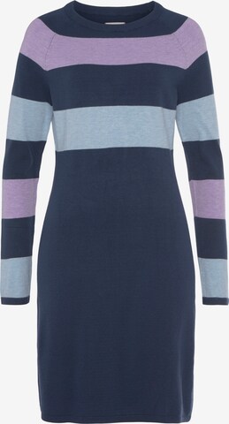 TAMARIS Knitted dress in Blue: front