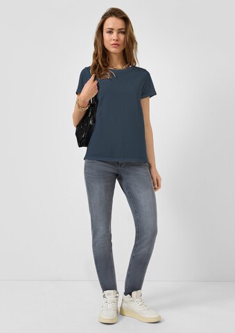 QS T-Shirt in Blau