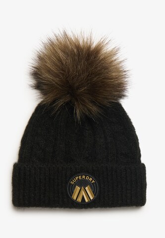 Superdry Beanie in Black: front