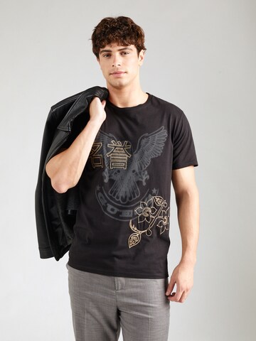 GUESS Shirt 'HERITAGE' in Black: front