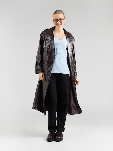 Zwillingsherz Sweatshirt 'Positive Mind' in Blau