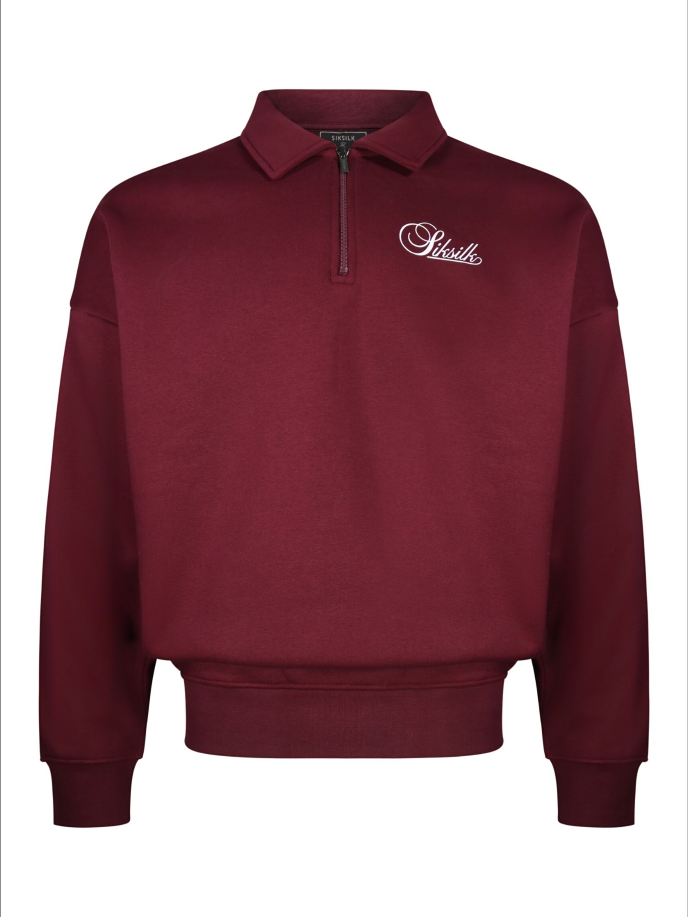 Sweat-shirt 'Essentials' SikSilk en rouge : devant