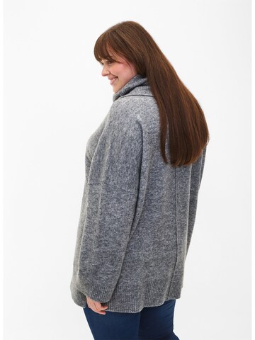 Zizzi Pullover 'Camilla' in Grau