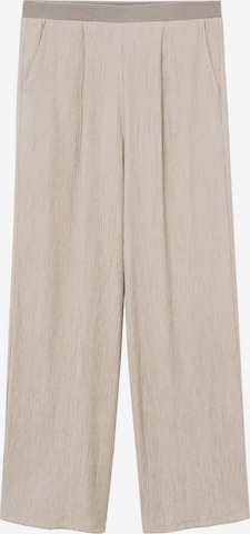 MANGO Wide leg Pants 'Sporty' in Brown: front