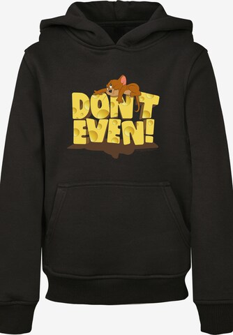 F4NT4STIC Sweatshirt 'Tom and Jerry TV Serie Don't Even' in Zwart: voorkant