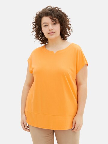 Tom Tailor Women + - Camisa em laranja: frente