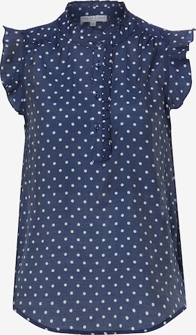 Chemisier Marie Lund en bleu : devant