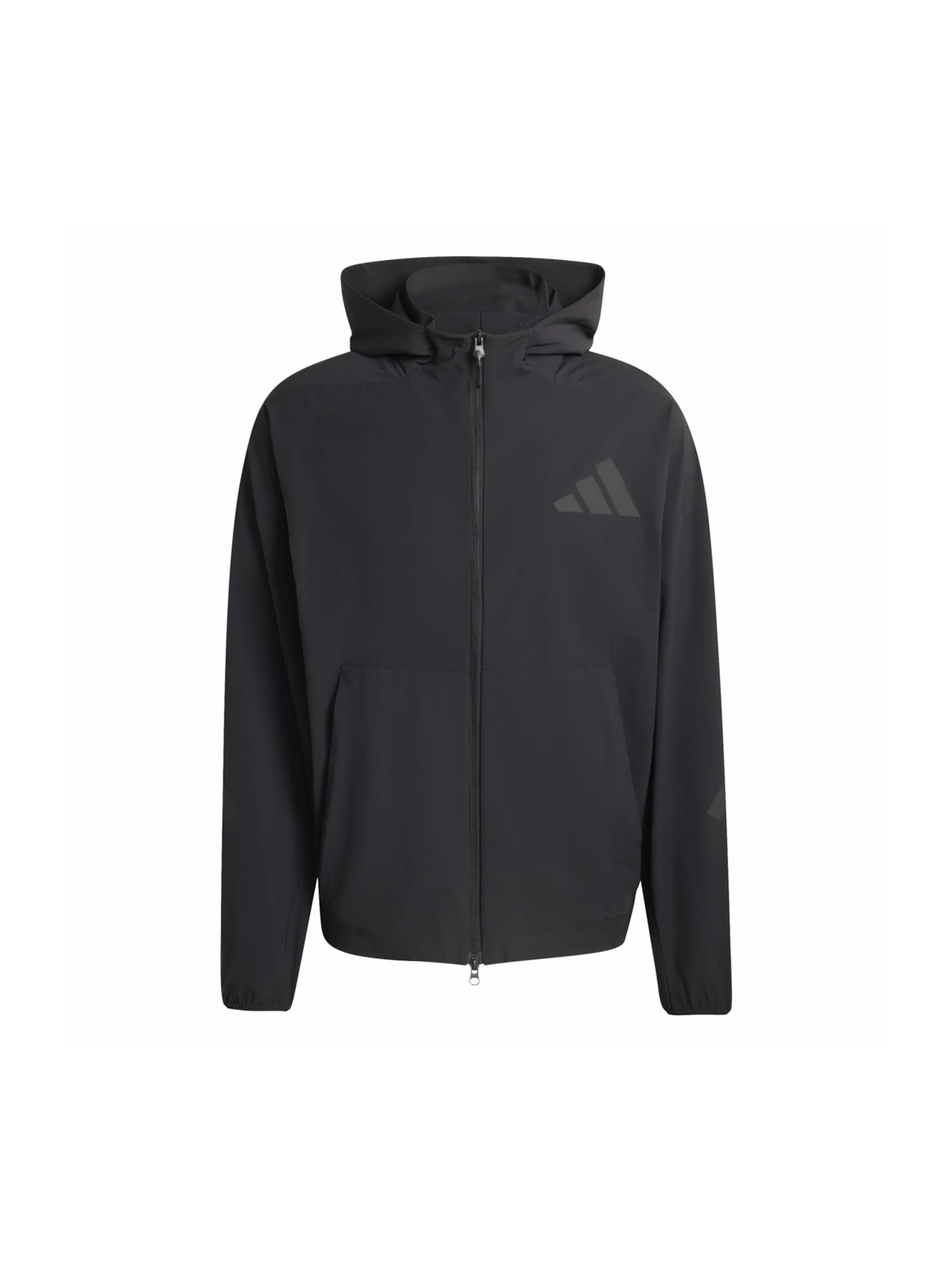 ADIDAS SPORTSWEAR Sportjacke 'Z.N.E.' in Schwarz: Vorderseite