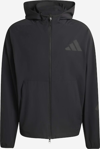 juoda ADIDAS SPORTSWEAR Sportinė striukė 'Z.N.E.': priekis