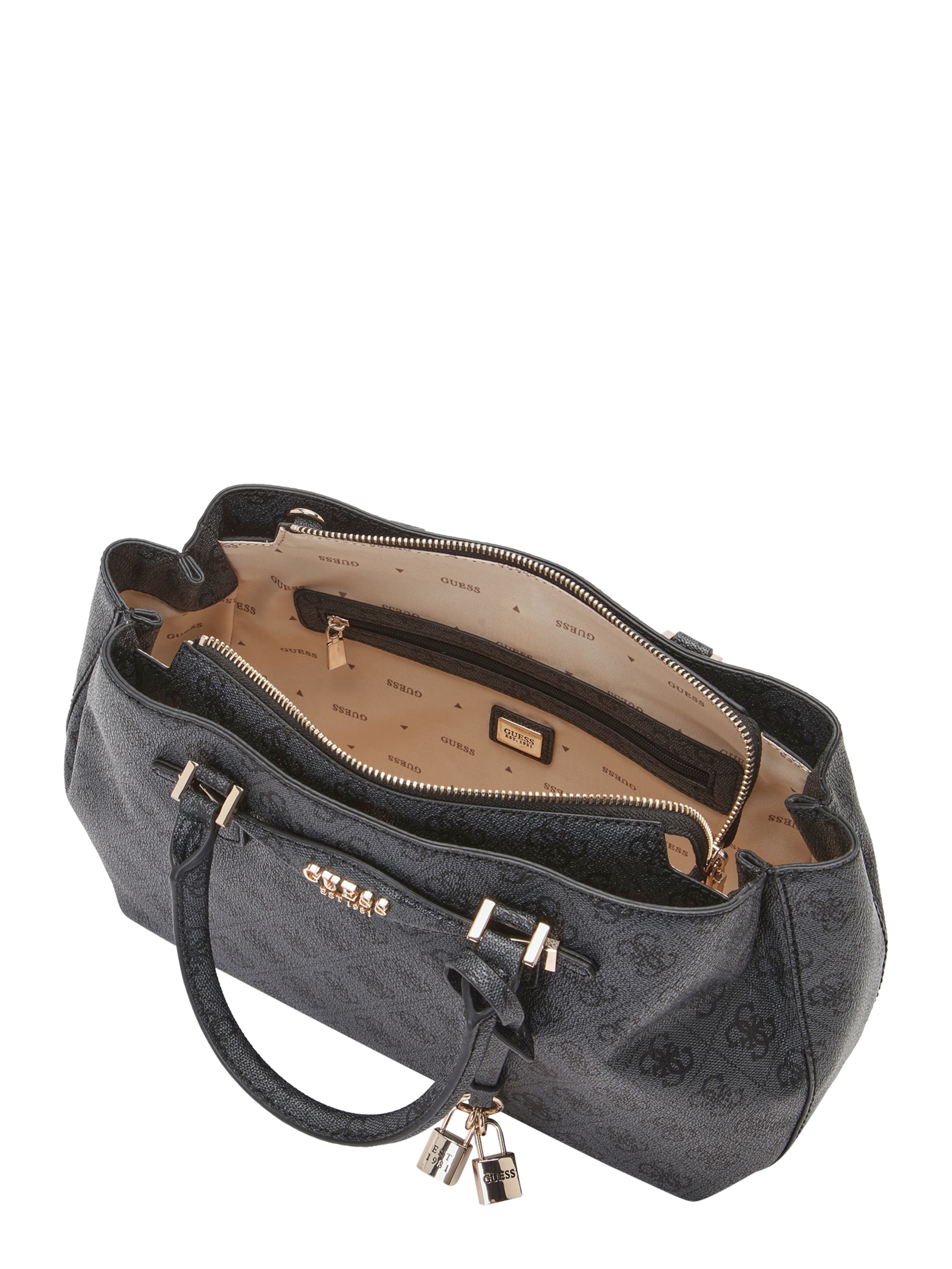 pelēks GUESS Rokassomiņa 'KATYA GIRLFRIEND SATCHEL'