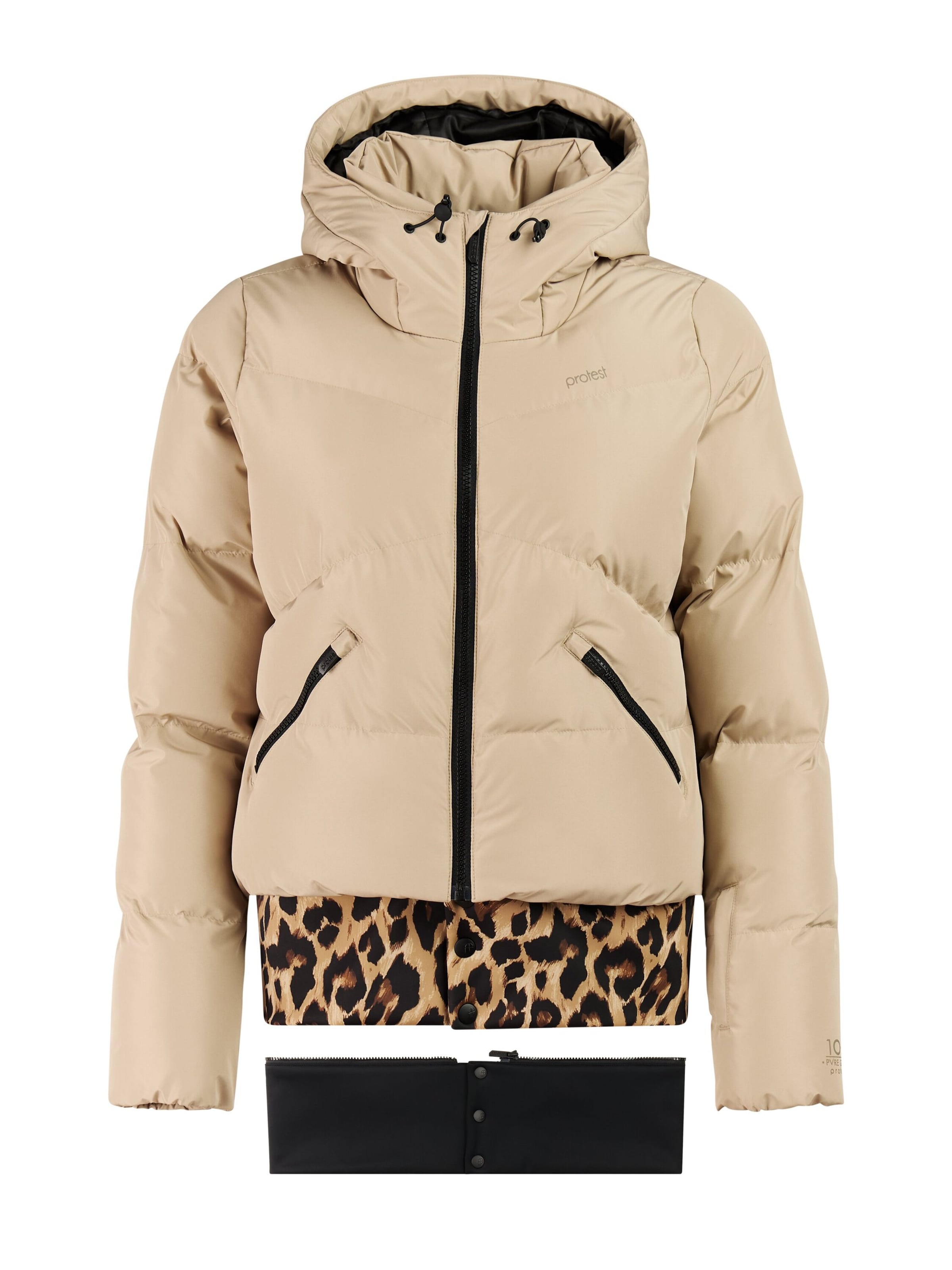 PROTEST Sportjacke 'PRTPreppydos2W'‌‌‌‌‌‌ in Braun: Vorderseite