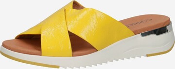 CAPRICE Mules in Yellow: front