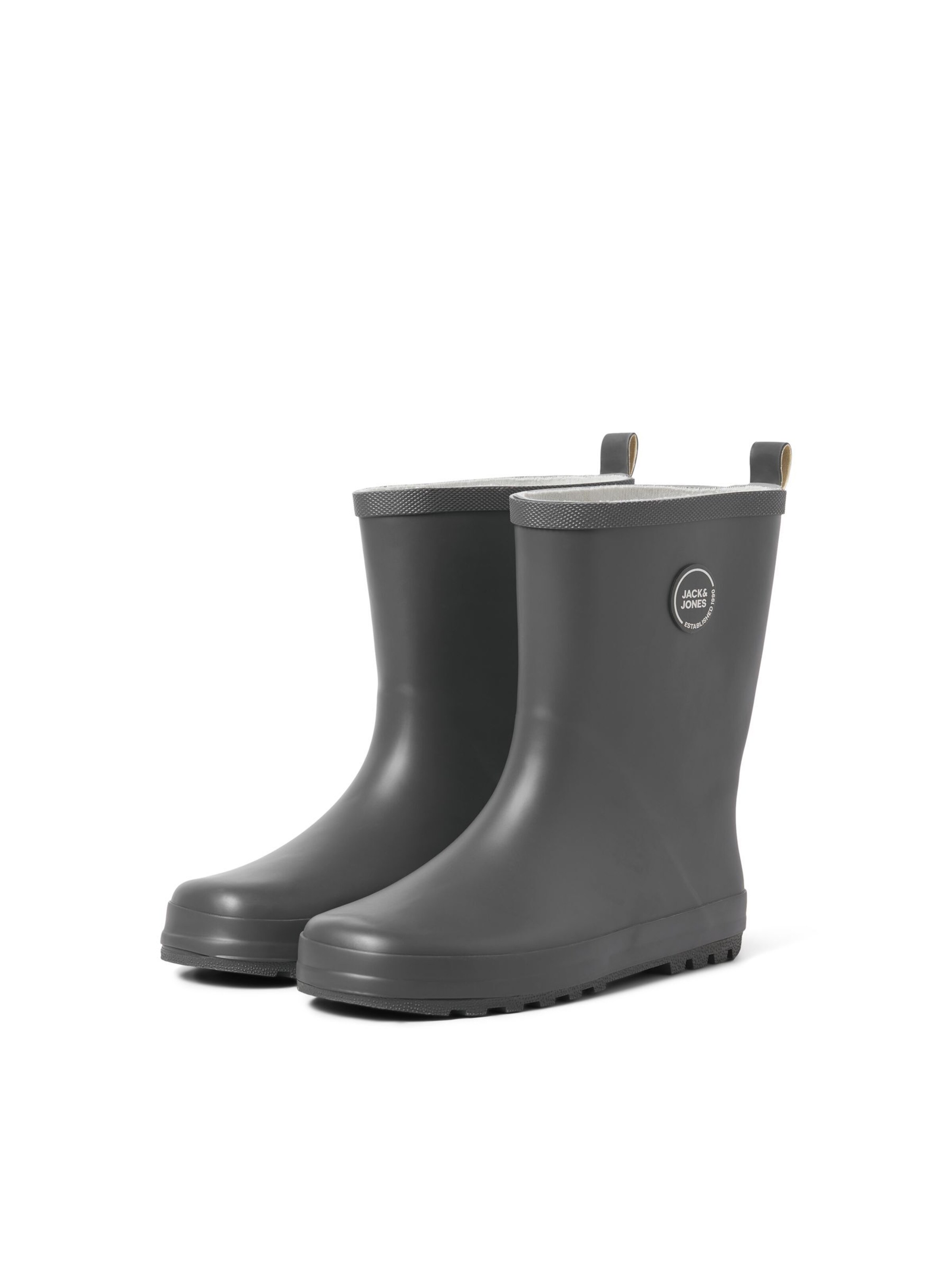 Jack & Jones Junior Rubber Boots in Grey