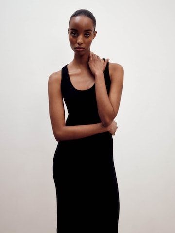 ABOUT YOU x Marie von Behrens Knit dress 'Vicky' in Black: front