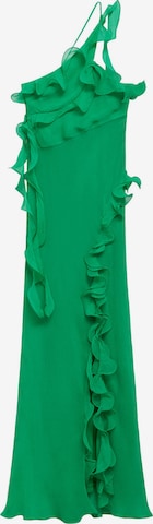 MANGO Вечерна рокля 'Nicola' в зелено: отпред