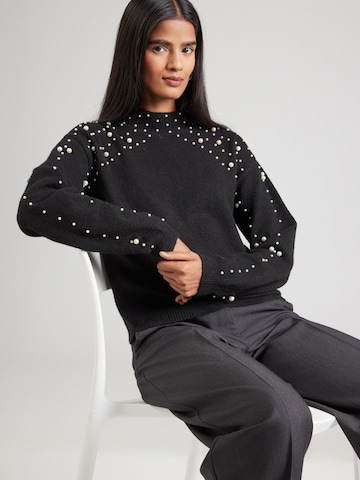 PIECES Pullover 'PCREA' in Schwarz: Vorderseite