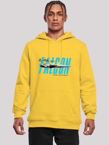 F4NT4STIC Sweatshirt 'Star Wars Millenium Falke' in Yellow: front