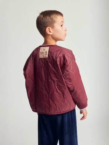 Maru + Bo Overgangsjakke 'LIGHT PADDED KIMONO JACKET WITH STITCHING' i rød