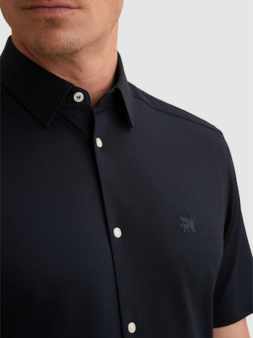 Regular fit Camicia 'Elevated Knit shirt with short sleeves' di VANGUARD in blu