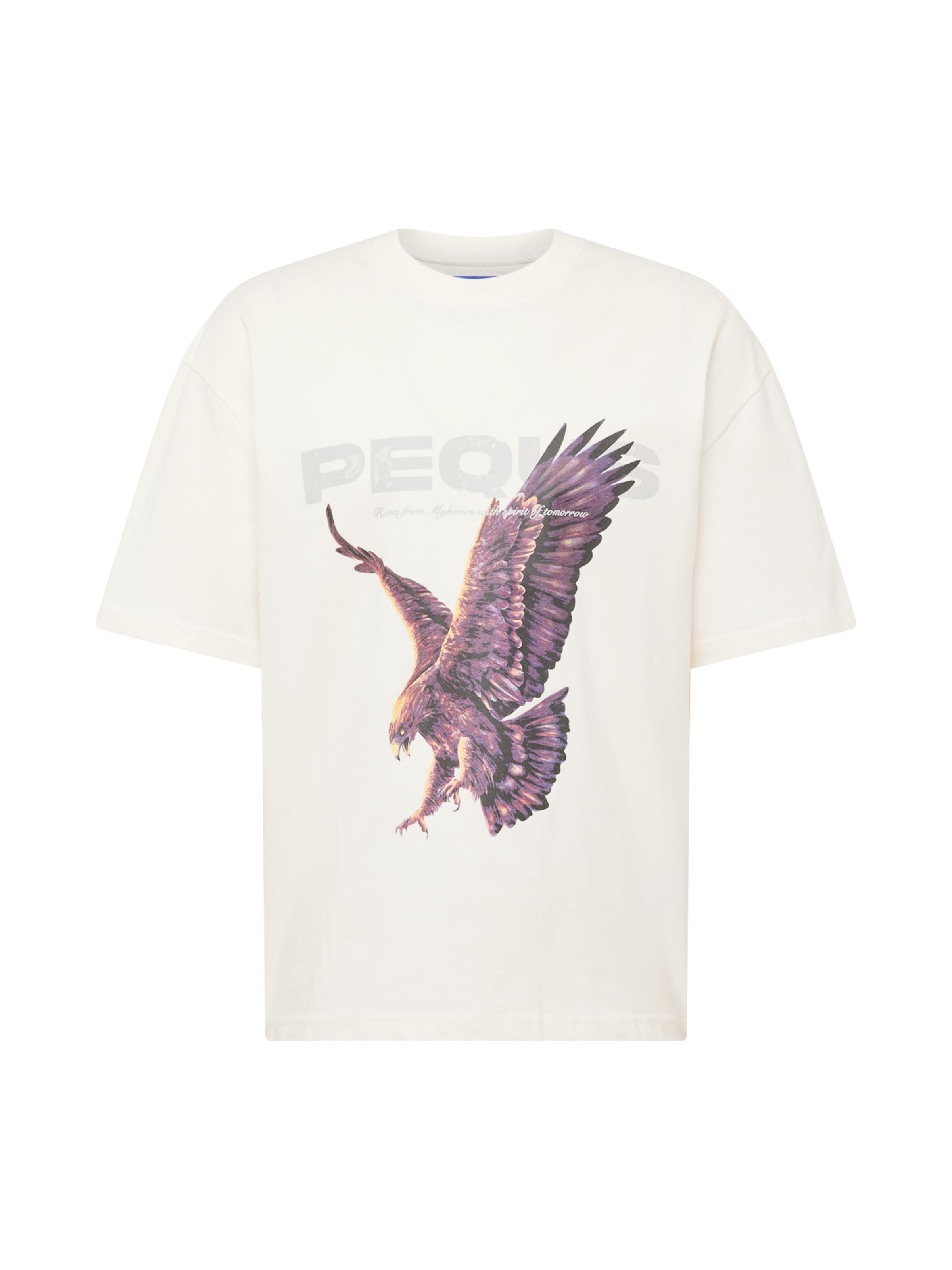 Pequs T-Shirt 'Eagle' in Beige: Vorderseite