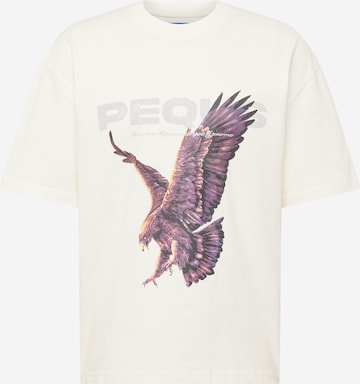 Tricou 'Eagle' de la Pequs pe bej: față