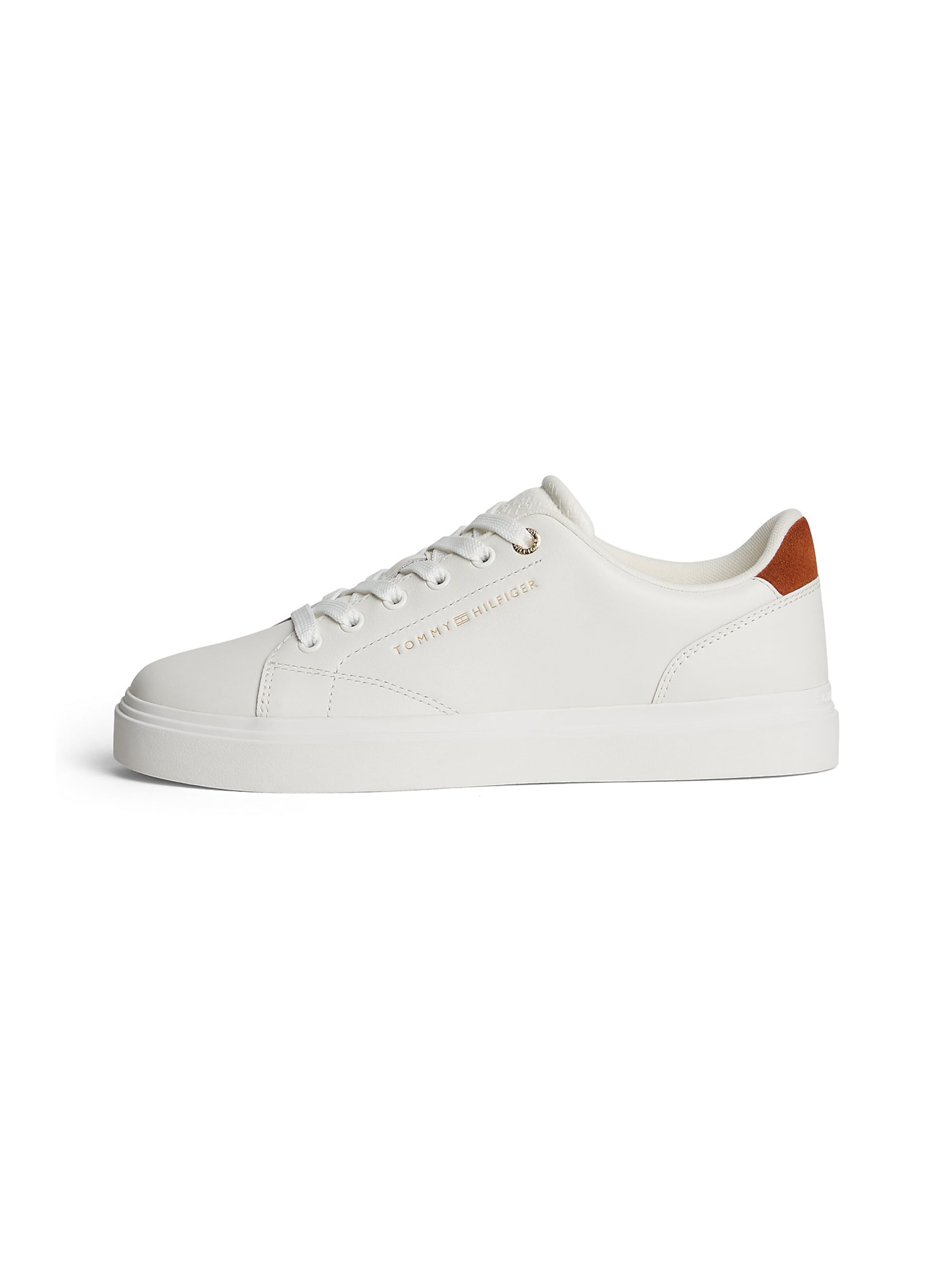 Baskets basses TOMMY HILFIGER en blanc : devant