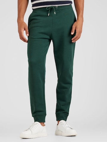 GANT Tapered Pants in Green: front