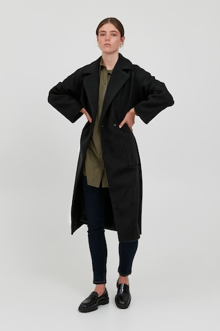 Manteau mi-saison 'JANNET' ICHI en noir