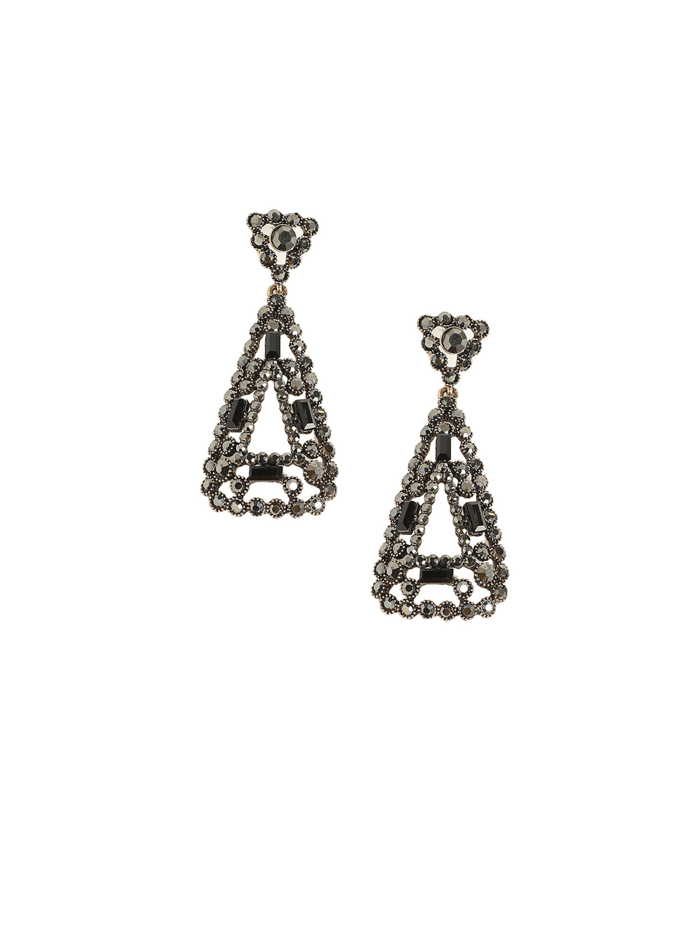 SOHI Oorbellen in Zilver: voorkant