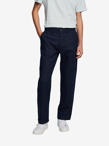 ESPRIT Loose fit Chino Pants in Blue